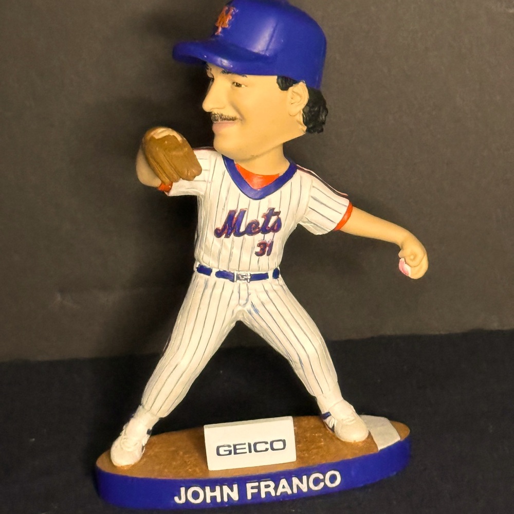 Mets all-star 1990 John Franco bobblehead-Geico